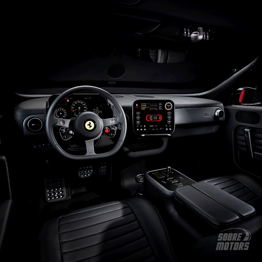 Ferrari Luce: o primeiro elétrico de Maranello divide opiniões com design polêmico e toque de Apple